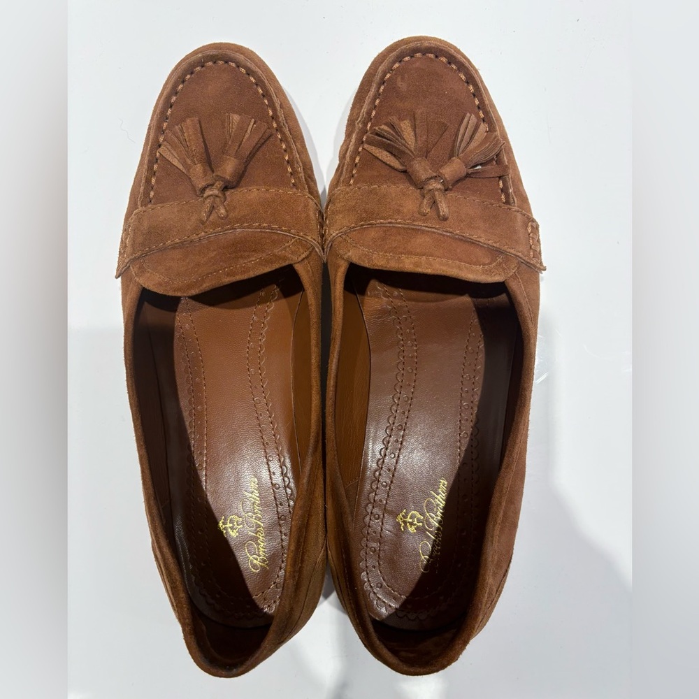 Brooks Brothers Brown Suede Loafers